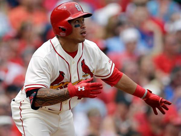 Kolten Wong had posted a TK line to start the season. (Jeff Roberson/AP)